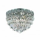 Agathe 3-Light 10"D Crystal Flush Mount 1617F10C-EC