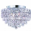 Agathe 4-Light 12"D Crystal Flush Mount 1617F12C-EC