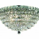 Agathe 4-Light 14"D Crystal Flush Mount 1617F14C-SA