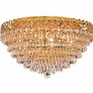 Agathe 9-Light 20"D Crystal Flush Mount 1617F20G-RC