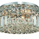 Chantal 4-Light 12"D Crystal Flush Mount 1726F12C-EC