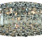 Chantal 4-Light 14"D Crystal Flush Mount 1726F14C-SS