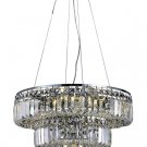 Chantal 9-Light 20"D Crystal Chandelier 1731D20C-SS