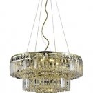 Chantal 9-Light 20"D Crystal Chandelier 1731D20G-SS