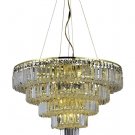Chantal 14-Light 26"D Crystal Chandelier 1731D26G-SS