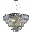 Chantal 17-Light 30"D Crystal Chandelier 1731D30C-RC