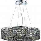 Chantal 9-Light 20"D Crystal Chandelier 1732D20C-SS-SS