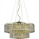 Chantal 9-Light 20"D Crystal Chandelier 1732D20G-SS