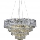 Chantal 14-Light 26"D Crystal Chandelier 1732D26C-SA