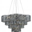 Chantal 14-Light 26"D Crystal Chandelier 1732D26C-SS-SS