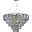 Chantal 17-Light 30"D Crystal Chandelier 1732D30C-EC