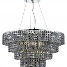 Chantal 17-Light 30"D Crystal Chandelier 1732D30C-SS-RC