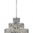Chantal 13-Light 20"D Crystal Chandelier 1734D20C-SS