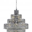 Chantal 18-Light 26"D Crystal Chandelier 1734D26C-SS