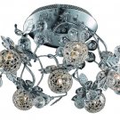 Geraldene 6-Light 18"D Crystal Flush Mount 1763F18C-EC