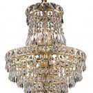 Karci 6-Light 14"D Crystal Ceiling Pendant 2148D14G-SS