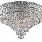 Karci 10-Light 20"D Crystal Flush Mount 2148F20C-EC