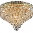 Karci 10-Light 20"D Crystal Flush Mount 2148F20G-EC
