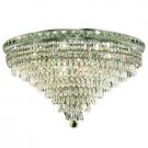 Karci 12-Light 24"D Crystal Flush Mount 2148F24C-SA