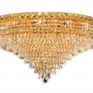 Karci 18-Light 30"D Crystal Flush Mount 2148F30G-SS