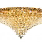 Karci 21-Light 36"D Crystal Flush Mount 2148F36G-SA