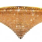 Karci 33-Light 48"D Crystal Flush Mount 2148F48G-SS