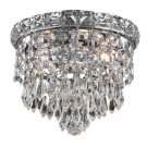 Karci 2-Light 8"D Crystal Flush Mount 2148F8C-RC
