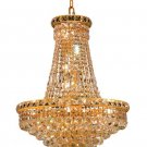 Karci 22-Light 22"D Crystal Chandelier 2149D22G-SA