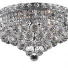 Karci 4-Light 14"D Crystal Flush Mount 2149F14C-RC