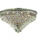Karci 12-Light 24"D Crystal Flush Mount 2149F24C-SS