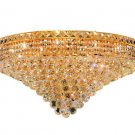 Karci 18-Light 30"D Crystal Flush Mount 2149F30G-SA