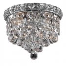 Karci 2-Light 8"D Crystal Flush Mount 2149F8C-RC