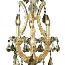 Karla 4-Light 12"D Crystal Ceiling Pendant 2380D12G-GT-SS