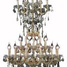 Karla 25-Light 30"D Crystal Chandelier 2380D30SG-GT-SS