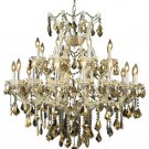 Karla 24-Light 36"D Crystal Chandelier 2380D36C-GT-RC