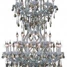 Karla 34-Light 36"D Crystal Chandelier 2380D36SC-GT-SS