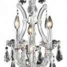 Karla 4-Light 12"D Crystal Ceiling Pendant 2381D12C-RC