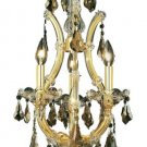 Karla 4-Light 12"D Crystal Ceiling Pendant 2381D12G-GT-RC