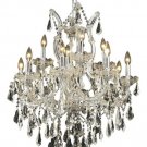 Karla 13-Light 27"D Crystal Chandelier 2381D27C-SS