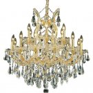 Karla 19-Light 30"D Crystal Chandelier 2381D30G-SS