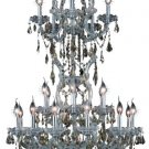 Karla 25-Light 30"D Crystal Chandelier 2381D30SC-GT-SS