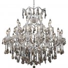 Karla 24-Light 36"D Crystal Chandelier 2381D36C-GT-SS