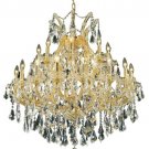 Karla 24-Light 36"D Crystal Chandelier 2381D36G-RC