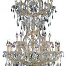 Karla 34-Light 36"D Crystal Chandelier 2381D36SG-SS