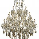 Karla 28-Light 38"D Crystal Chandelier 2381D38C-GT-RC