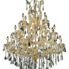 Karla 28-Light 38"D Crystal Chandelier 2381D38G-SS
