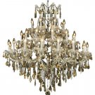 Karla 37-Light 44"D Crystal Chandelier 2381G44C-GT-SS