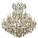 Karla 41-Light 52"D Crystal Chandelier 2381G52C-GT-SS
