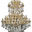 Karla 85-Light 72"D Crystal Chandelier 2381G96G-GT-SS