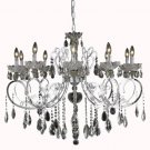 Kerman 10-Light 36"D Crystal Chandelier 2406D36C-SS